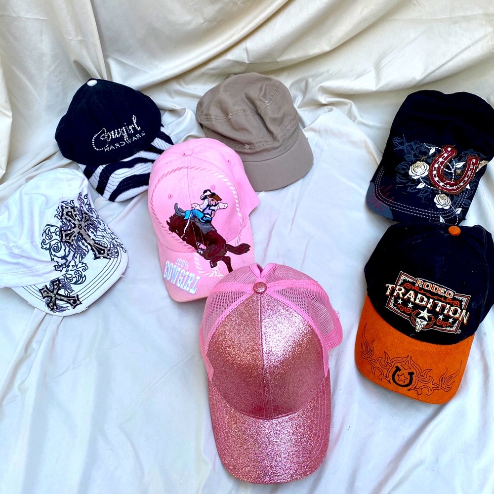 Women’s Hat lot (7) ball-caps & more